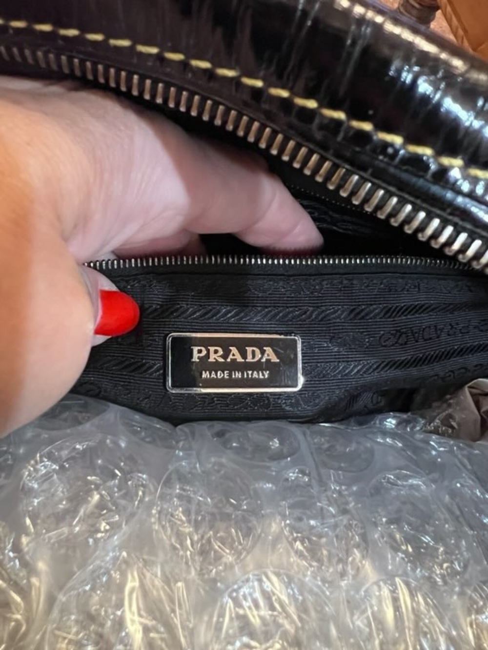 Prada⭐️Venice Black Patent Leather Bowler Bag! Offers are always welcome! - Picture 12 of 16